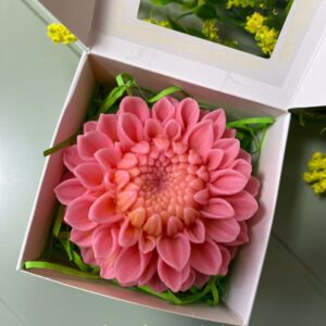 Dahlia Soap Flower - Soap Gift Box for Her