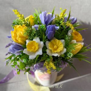 Bouquet of Soap Flowers - Spring Soap Flowers. Tulips, Irises, Daffodils