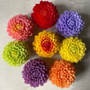 Soap Gift Box Dahlia Soap Flowers all colours