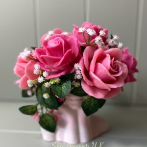 Spa gift for mum - customizable soap roses in a beautifull vase