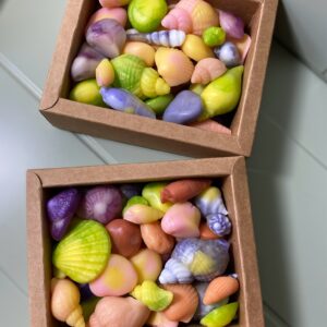 Mini Soap Set – Handcrafted Seashell & Pebble Soaps in Gift Box